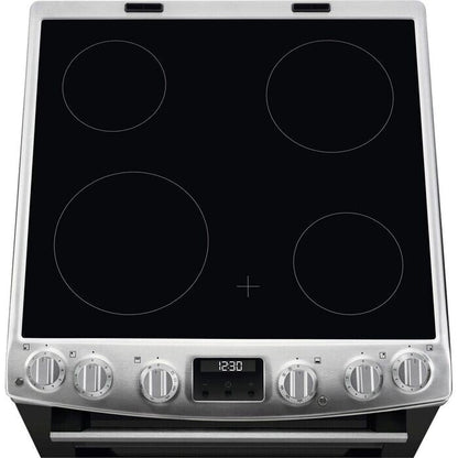 AEG CCX6540ACM 5000 Surround Cook 60cm Freestanding Electric Cooker with Ceramic Hob in Stainless Steel