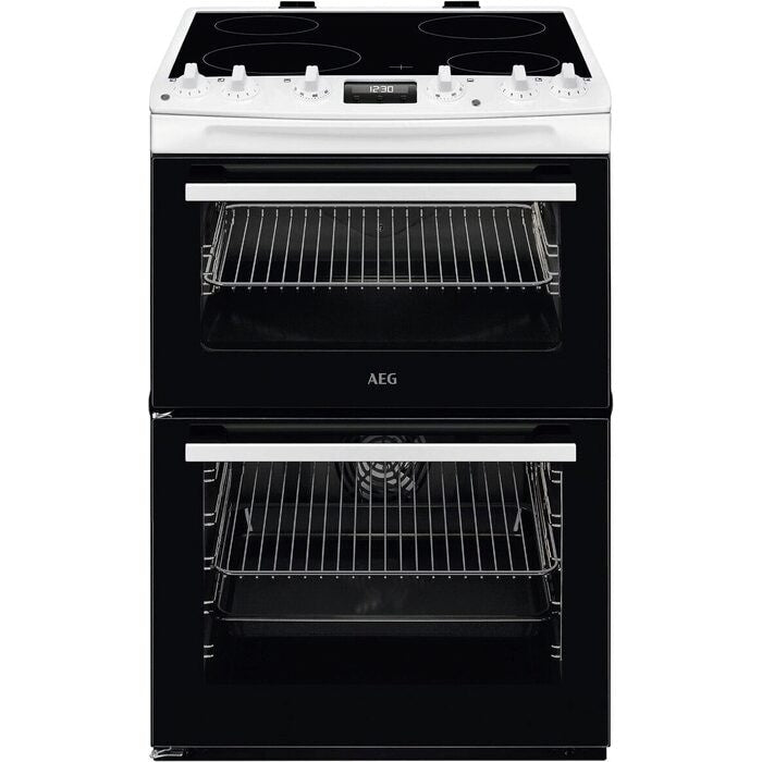 AEG CCX6540ACW 5000 Series Surround Cook 60cm Freestanding Electric Cooker with Ceramic Hob in White
