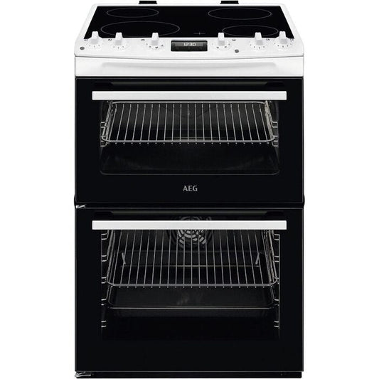 AEG CCX6540ACW 5000 Series Surround Cook 60cm Freestanding Electric Cooker with Ceramic Hob in White