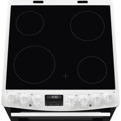 AEG CCX6740ACW 6000 Series Steam Bake 60cm Freestanding Electric Cooker with Ceramic Hob in White