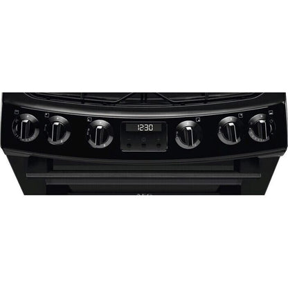 AEG CGX6130ACB 60cm Freestanding Gas Cooker with Double Oven in Black