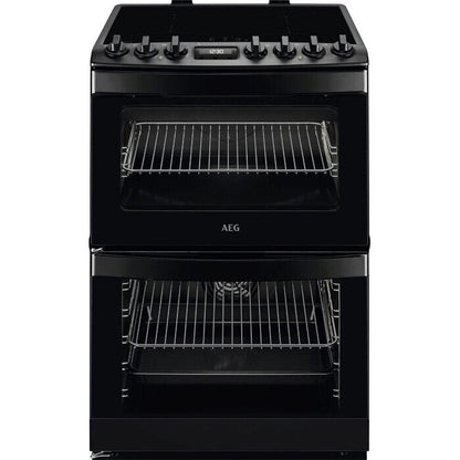 AEG CIB6743MCB 6000 Series Steam Bake 60cm Freestanding Electric Cooker with Induction Hob in Matt Black