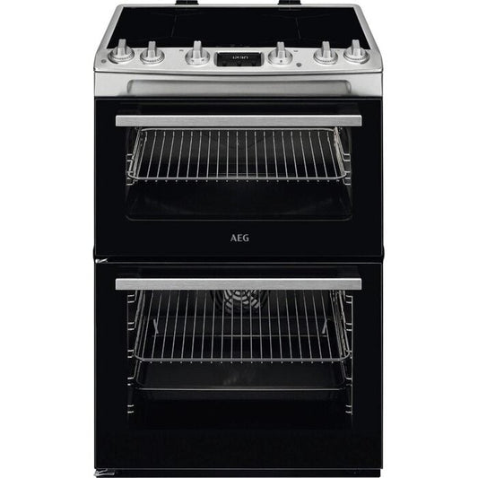 AEG CIX6540ACM 5000 Series Surround Cook 60cm Freestanding Electric Cooker with Induction Hob Stainless Steel
