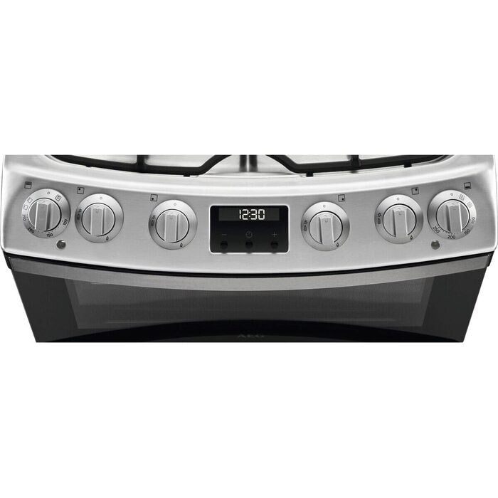 AEG CKB6541ACM 60cm 5000 Series Surround Cook Dual Fuel Freestanding Cooker With Double Oven in Stainless Steel