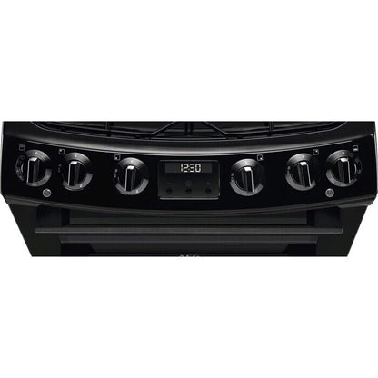 AEG CKX6540ACB 60cm 5000 Series Surround Cook Dual Fuel Freestanding Cooker With Double Oven in Black