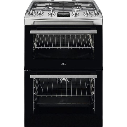 AEG CKX6540ACM 60cm 5000 Series Surround Cook Dual Fuel Freestanding Cooker With Double Oven in Stainless Steel