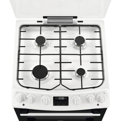 AEG CKX6540ACW 60cm 5000 Series Surround Cook Dual Fuel Freestanding Cooker With Double Oven in White