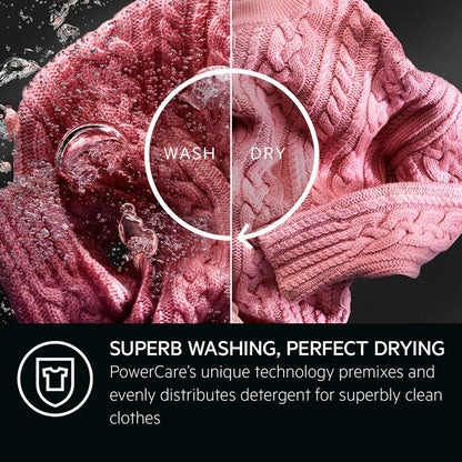 AEG LWR8496O5B 9kg+6kg 1600rpm Freestanding Washer Dryer