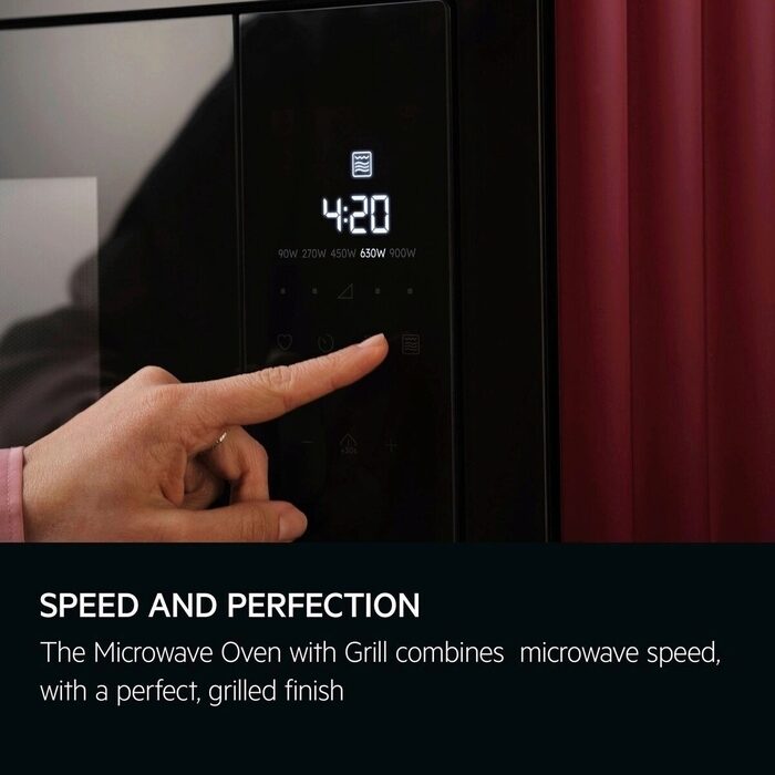 AEG OB6GM171SB 17L Built In Microwave Oven With Grill Black