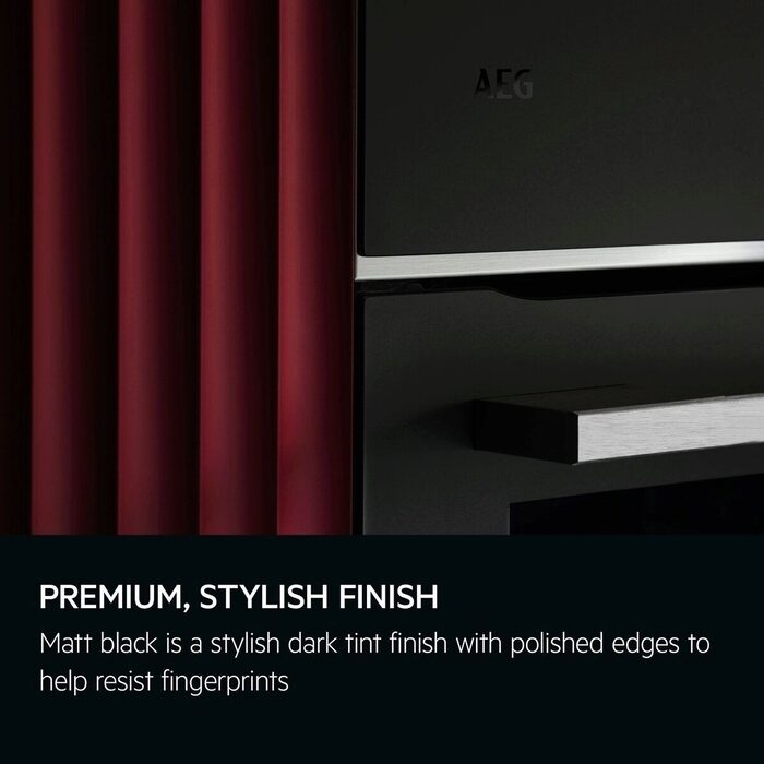 AEG TP8SB731AT Electric Built in Single Oven with Touch Controls Black