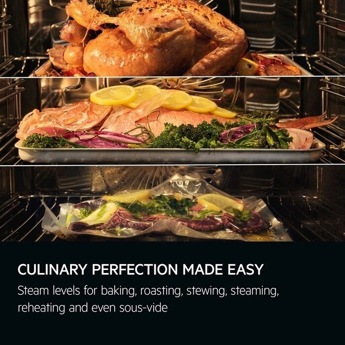 AEG TP8SB731AT Electric Built in Single Oven with Touch Controls Black