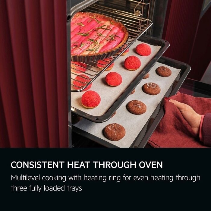 AEG TR6PB521SB Electric Built in Single Oven with Retractable Dials Black