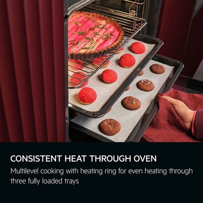 AEG TR6PB521SB Electric Built in Single Oven with Retractable Dials Black