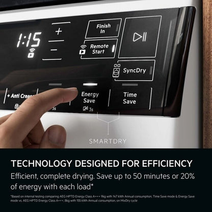 AEG TR959V6BC 9000X Series 9kg Heat Pump Tumble Dryer with 3DScan Technology