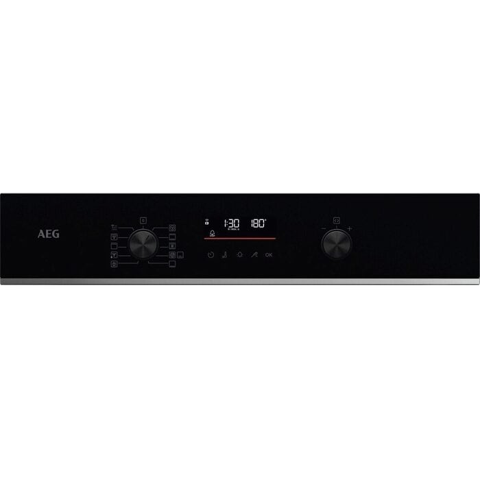 AEG TS6PB521AB Electric Built in Single Oven with Retractable Dials Black