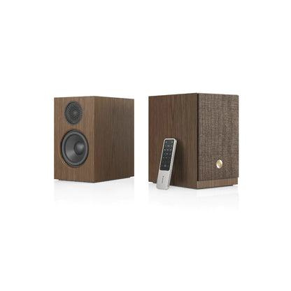 Audio Pro A28 W Wireless Multiroom Active Bookshelf Speakers Pair - Walnut