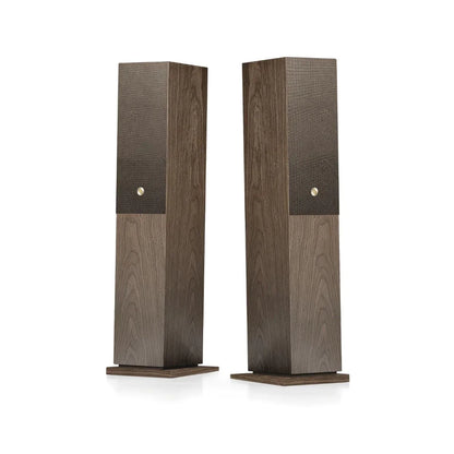 Audio Pro A48 W Wireless Multiroom Bluetooth Floorstanding Speakers Pair Walnut
