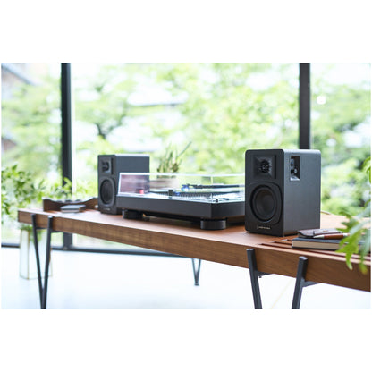 Audio Technica AT-SP3X Powered Bookshelf Speakers with Bluetooth Black - Clearance