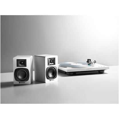 Audio Technica AT-SP3X Powered Bookshelf Speakers with Bluetooth White