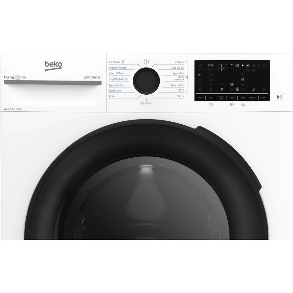 Beko BMND8545UW 8+5kg 1400 Spin Freestanding Front Load Washer Dryer White