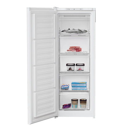 Beko FNE4545W Freestanding 177L Tall Frost Free Freezer with Freezer Guard White - E Rated