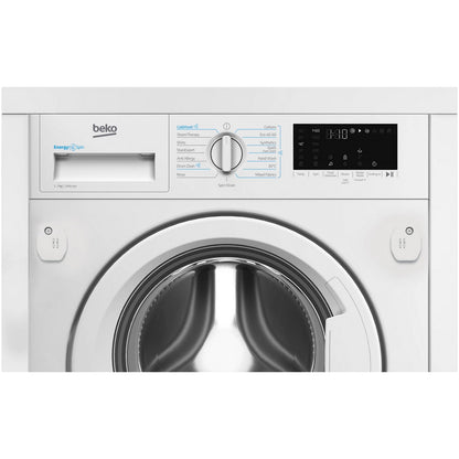 Beko WTIK741511 7kg 1400 Spin Integrated Washing Machine