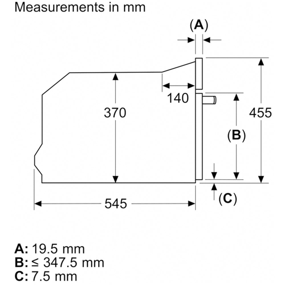 Bosch CEG732XB1B Series 8 Built-In Microwave & Grill Black