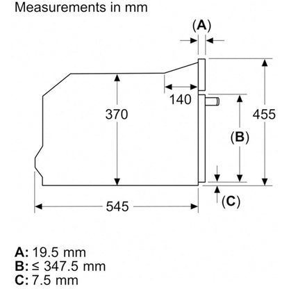 Bosch CEG732XB1B Series 8 Built-In Microwave & Grill Black