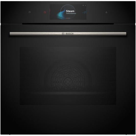 Bosch HSG7584B1 Series 8 71L Built-In Electric Single Oven Black - A+ Rated