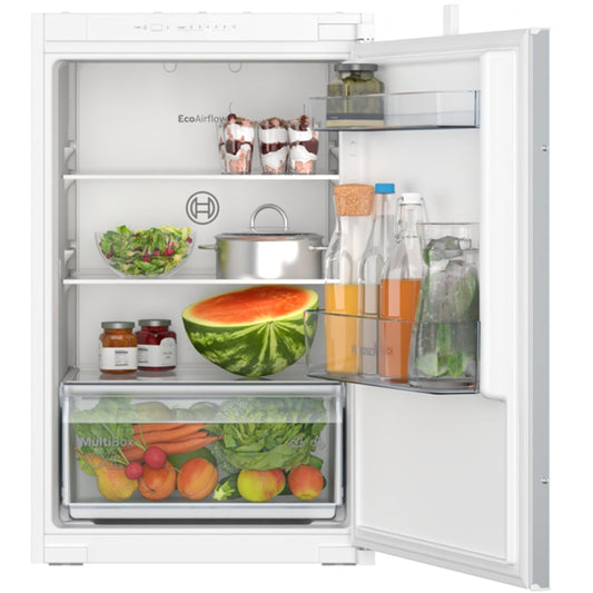 Bosch KIR21NSE0 Series 2 Fully Integrated Larder Fridge with Sliding Hinge - E Rated