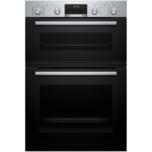 Bosch MBA578BS7B Series 6 Built-In Electric Double Oven Stainless Steel - A Rated