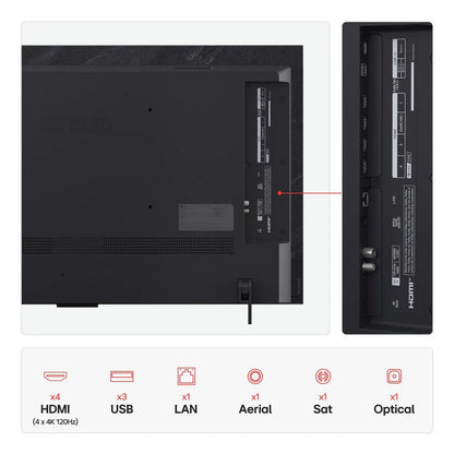 LG OLED42C55LA 42 Inch OLED evo AI C5 4K Ultra HD HDR Smart TV 2025