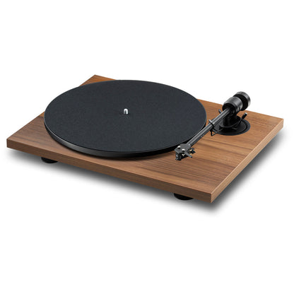 Pro-Ject E1.2 Plug and Play Entry Level Audiophile Grade Manual Turntable Walnut