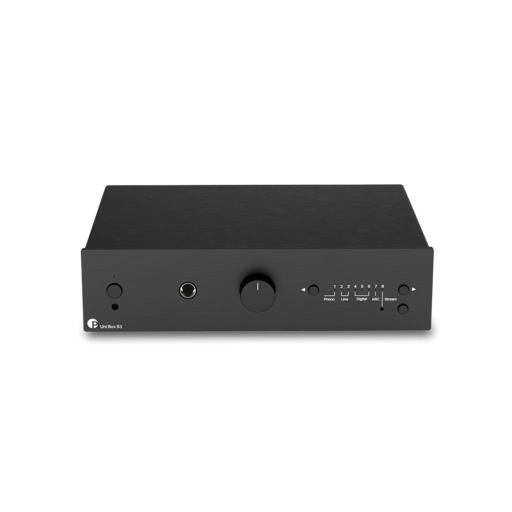 Pro-Ject Uni Box S3 Integrated Streaming Amplifier with Bluetooth and Built In Phono Stage Black