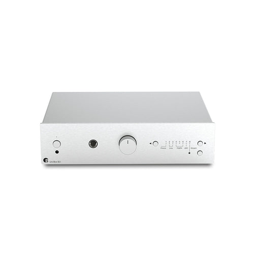 Pro-Ject Uni Box S3 Integrated Streaming Amplifier with Bluetooth and Built In Phono Stage Silver