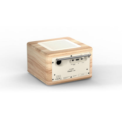 Pure Classic C-D4 DAB DAB+ FM Radio with CD Player and Bluetooth - Cotton White Oak
