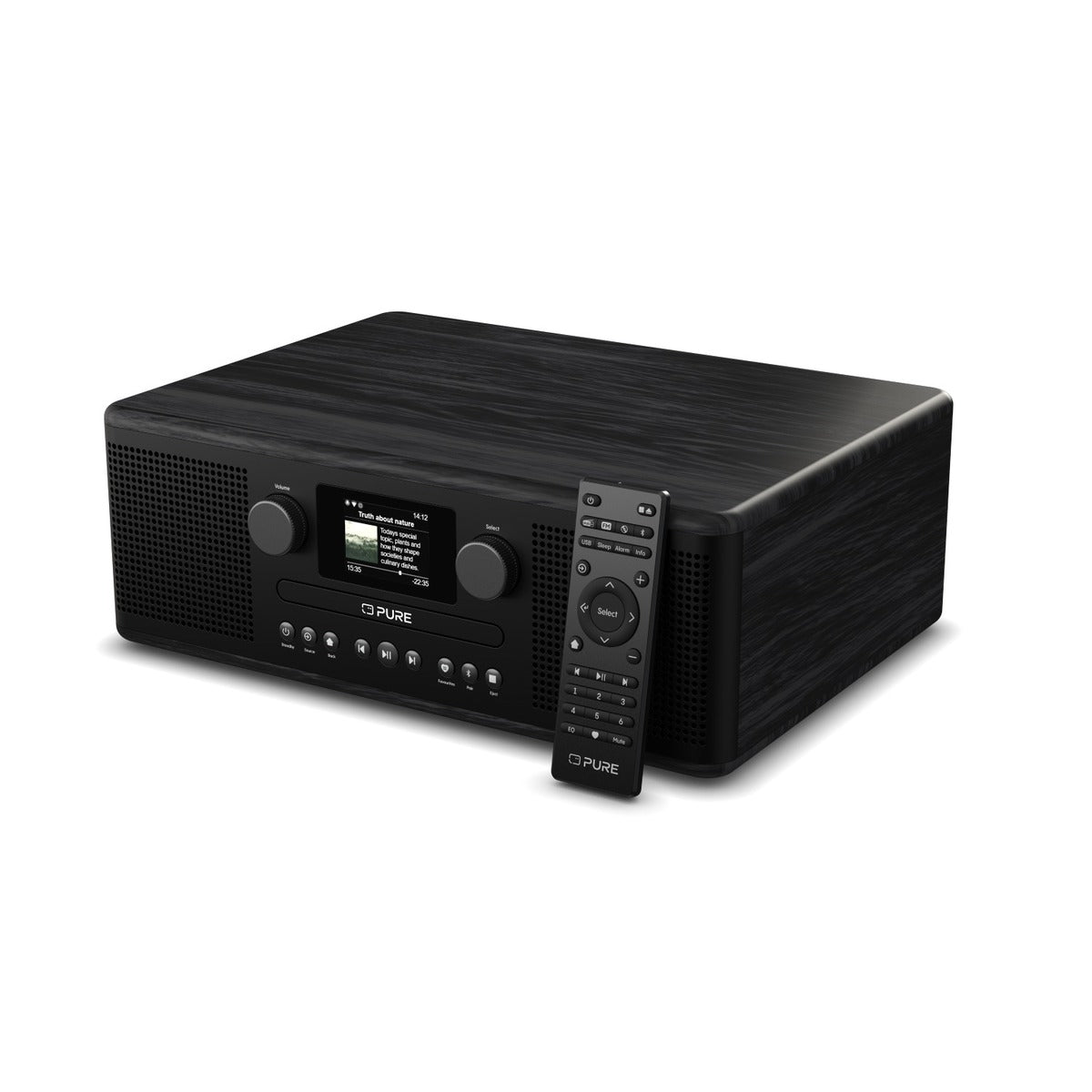 Pure Classic C-D6i  All in One Internet Radio with DAB+ FM Bluetooth CD Player Stereo Sound System Black