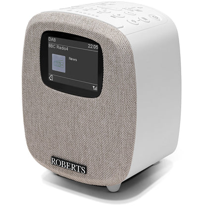 Roberts Ortus 5 DAB DAB+ FM RDS Bedside Radio with Bluetooth White