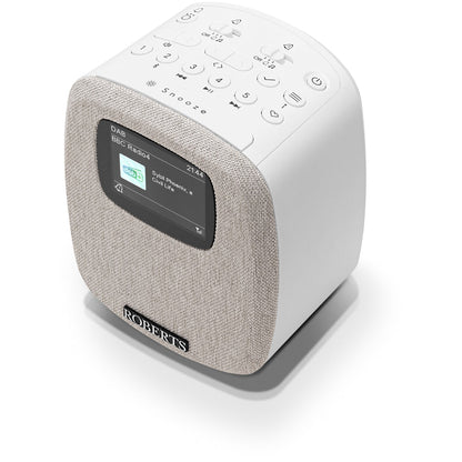 Roberts Ortus 5 DAB DAB+ FM RDS Bedside Radio with Bluetooth White