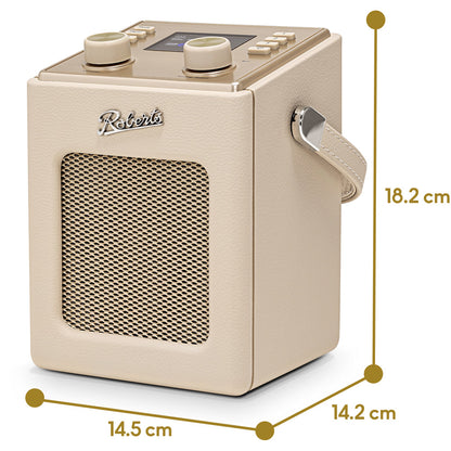 Roberts Revival Mini 2 Portable Bluetooth DAB+ DAB FM Radio - Pastel Cream