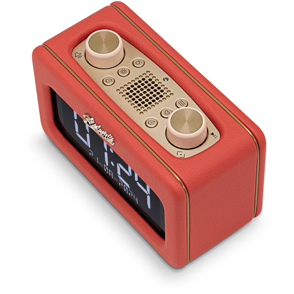 Roberts Revival Rest DAB DAB+ FM Bluetooth Bedside Clock Radio Classic Red