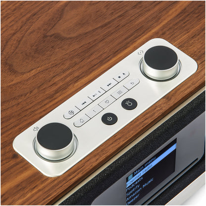 Roberts Stream 67L Bluetooth Sound System with CD Player and Internet DAB+ Radio - Walnut