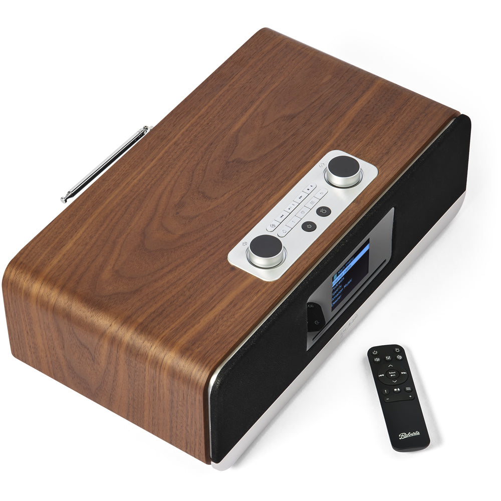 Roberts Stream 67L Bluetooth Sound System with CD Player and Internet DAB+ Radio - Walnut