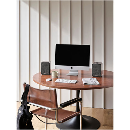 Ruark MR1 MK3 Active Bluetooth Speakers Pair with Built-in MM Phono Preamplifier - Charcoal Black