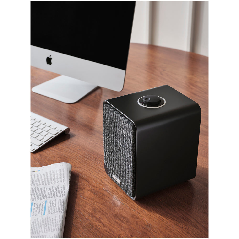 Ruark MR1 MK3 Active Bluetooth Speakers Pair with Built-in MM Phono Preamplifier - Charcoal Black