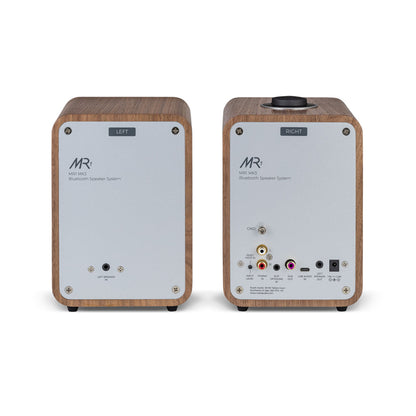Ruark MR1 MK3 Active Bluetooth Speakers Pair with Built-in MM Phono Preamplifier - Rich Walnut