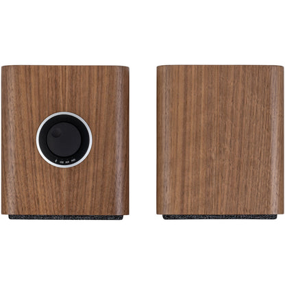 Ruark MR1 MK3 Active Bluetooth Speakers Pair with Built-in MM Phono Preamplifier - Rich Walnut