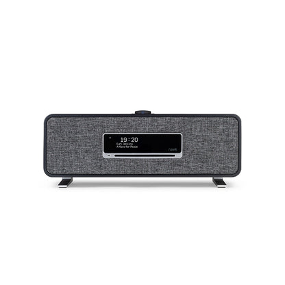 Ruark R3S Music System In Satin Charcoal Lacquer with Slate Grey Fabric Grille NEW