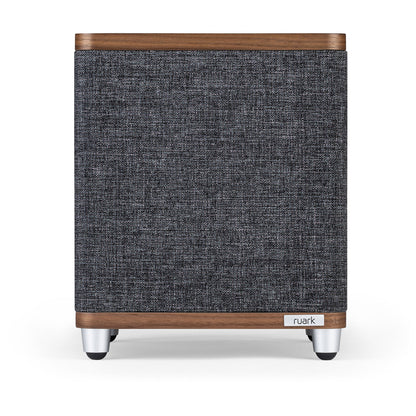 Ruark RS1 100W Subwoofer Rich Walnut Veneer with Slate Grey Fabric Grille