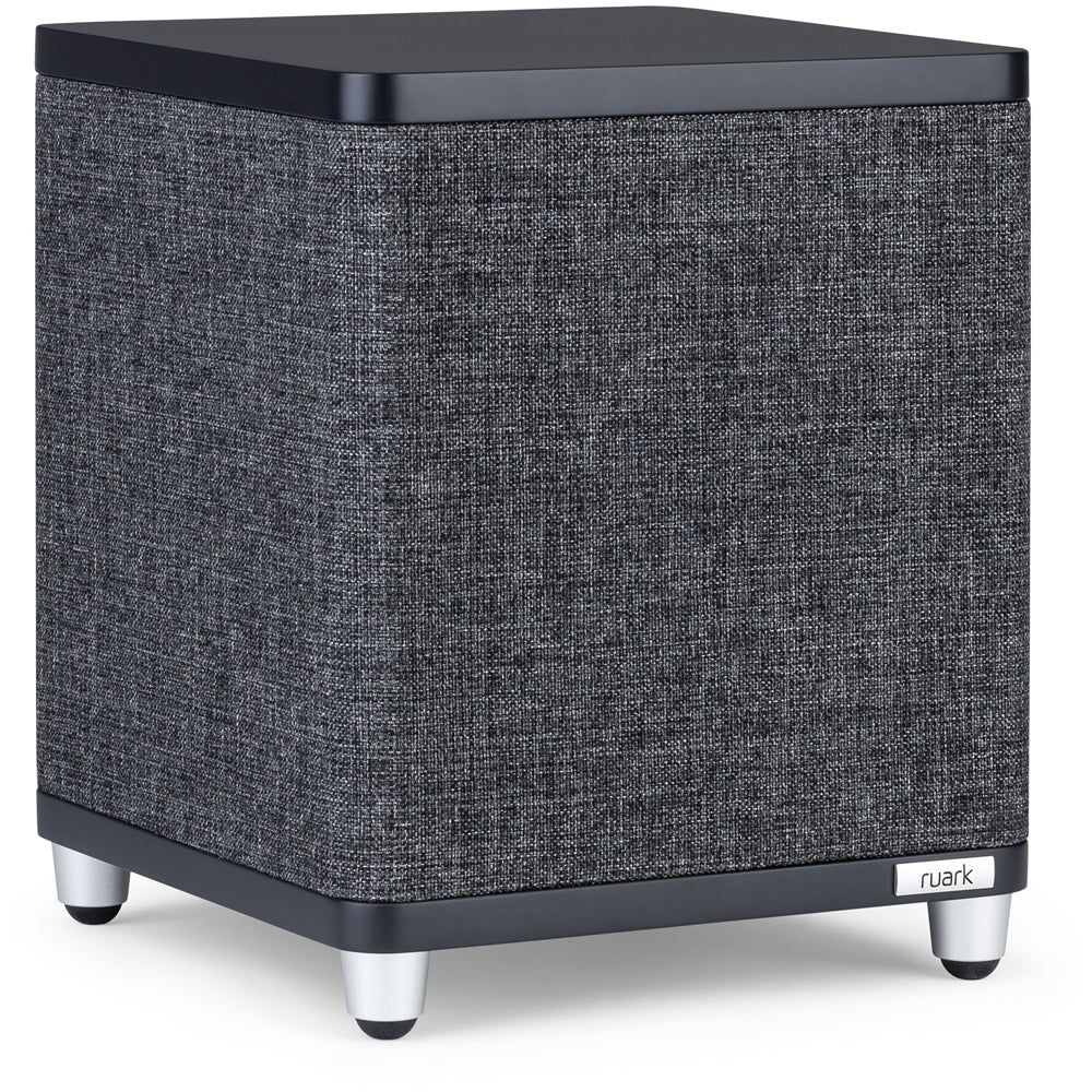 Ruark RS1 100W Subwoofer Satin Charcoal Black with Slate Grey Fabric Grille